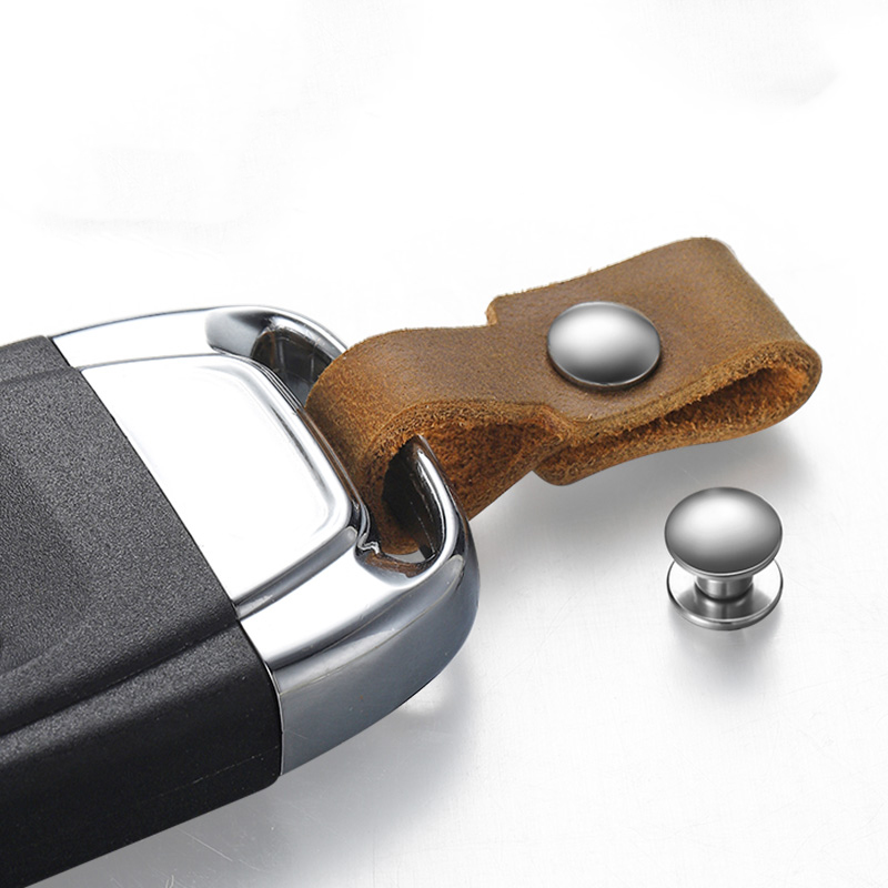 Car Accessories You Need - جلد البقر الحقيقي الرجال المفاتيح حلقة