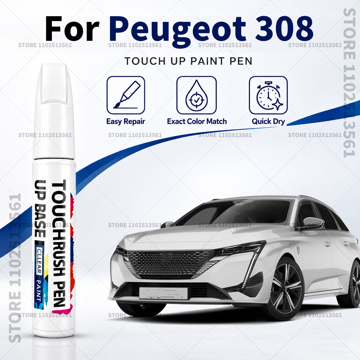 Car Scratch Remover Pen - قلم إصلاح خدوش طلاء السيارة لبيجو