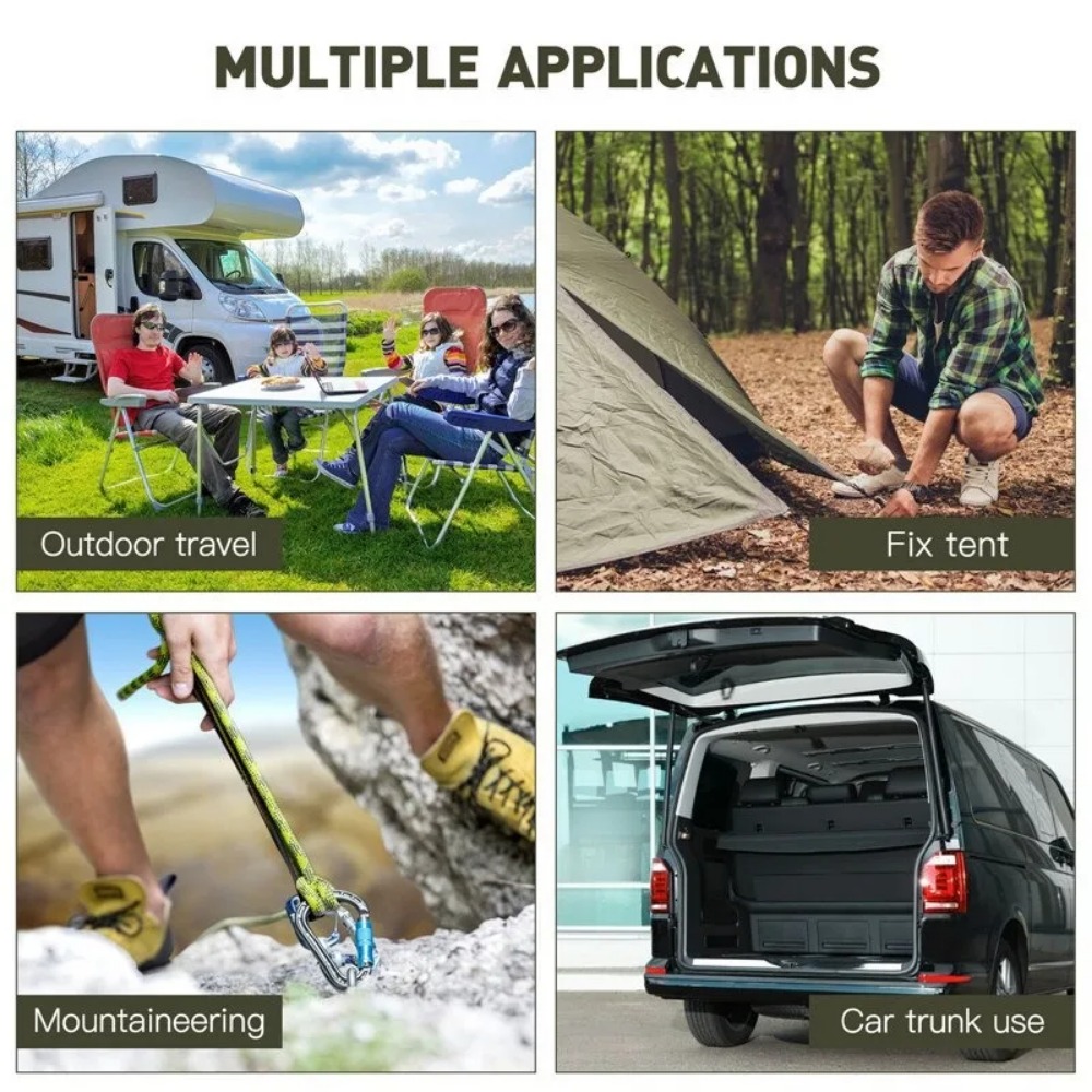 Car Accessories Roof Rack - حبال تغليف مرنة للاستخدام الخارجي بطول