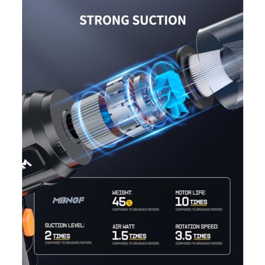 مكنسة كهربائية محمولة لاسلكية  - مراجعة Car Vacuum Cleaner وسعره