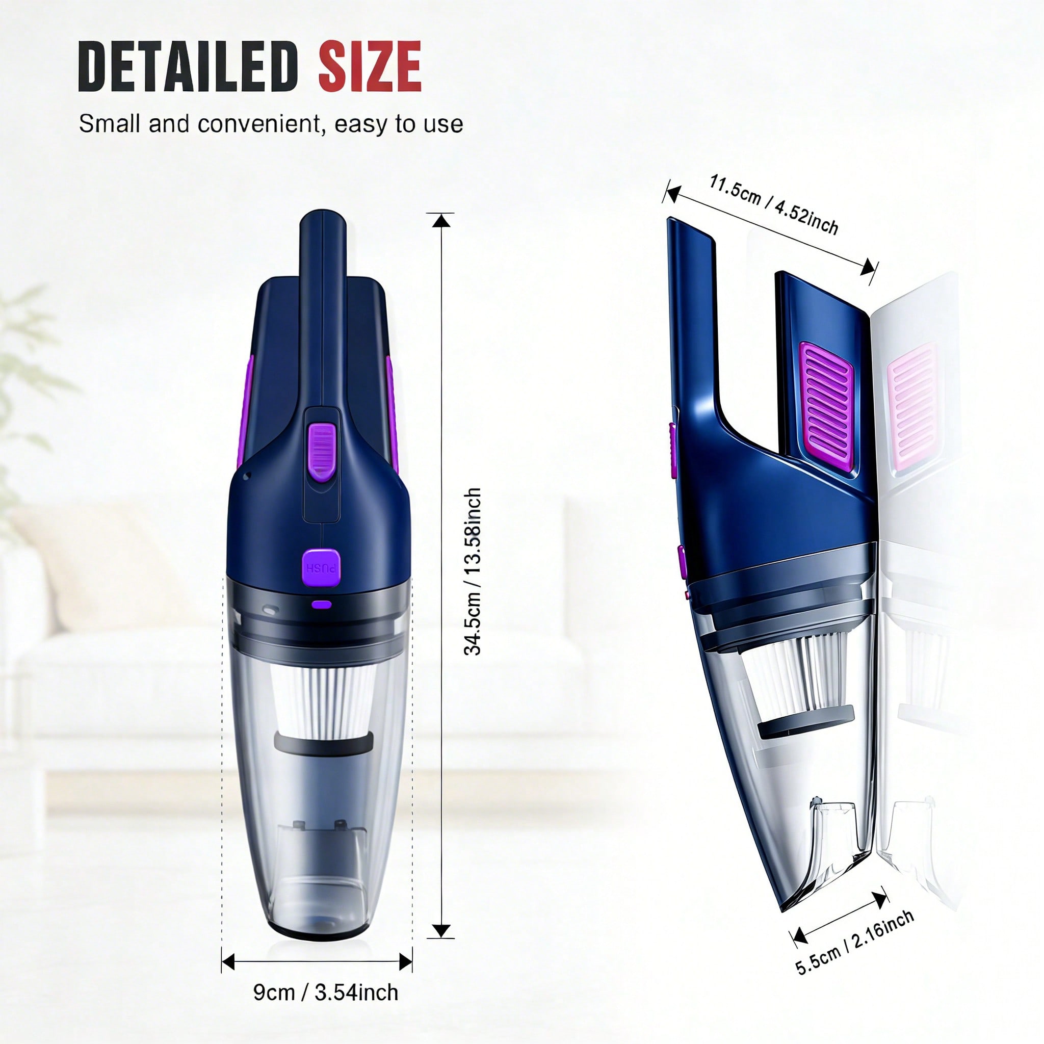 مكنسة كهربائية محمولة للسيارة  - مراجعة Car Vacuum Cleaner وسعره