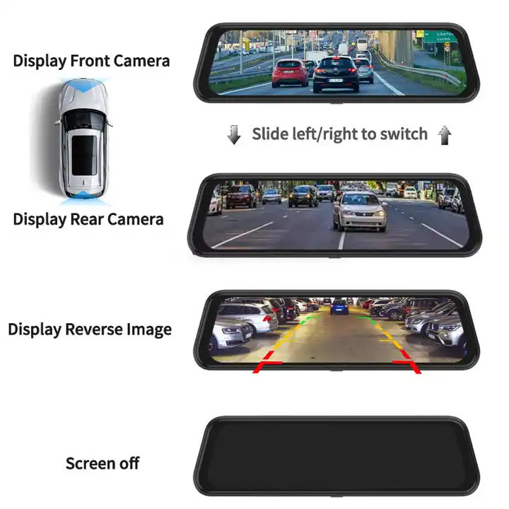 كاميرا مرآة للسيارة 10 بوصات م - مراجعة Car Dash Cam وسعره