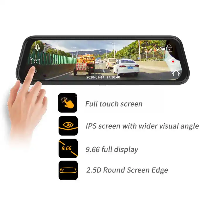 كاميرا مرآة للسيارة 10 بوصات م - مراجعة Car Dash Cam وسعره