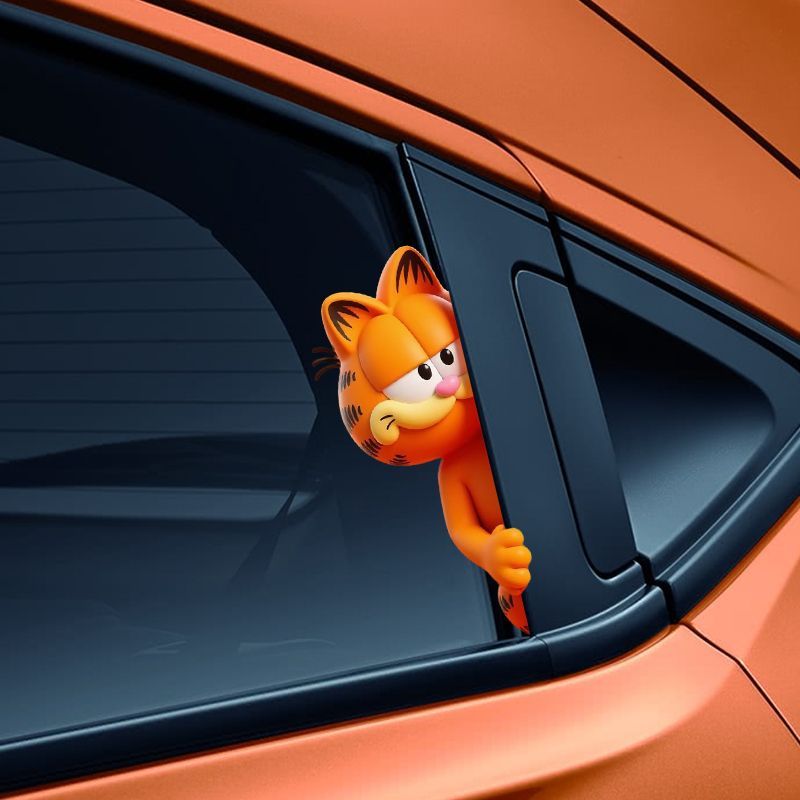 ملصقات غارفيلد الكرتونية اللطي - مراجعة Car Accessories To Buy وسعره