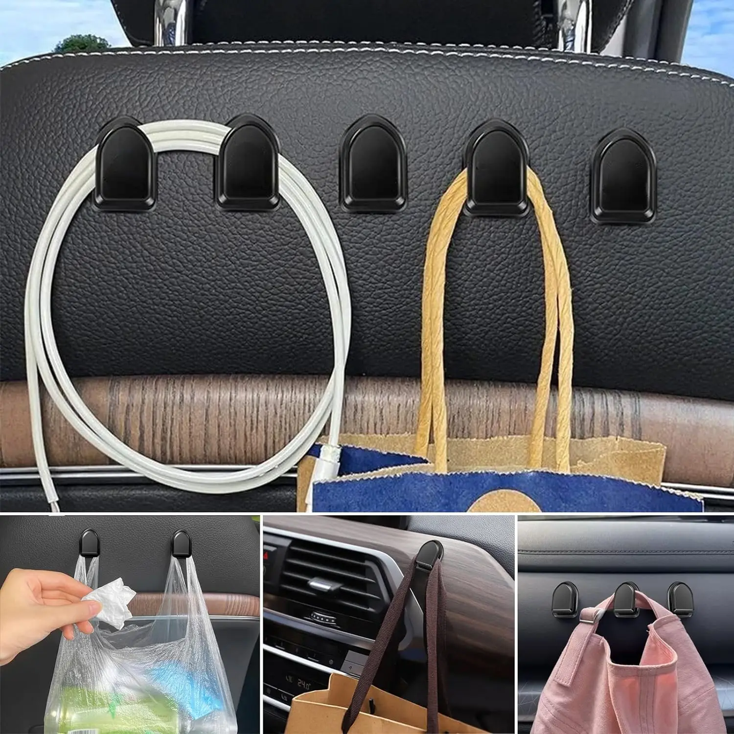 خطافات صغيرة للسيارة لتخزين ال - مراجعة Car Accessories Interior وسعره