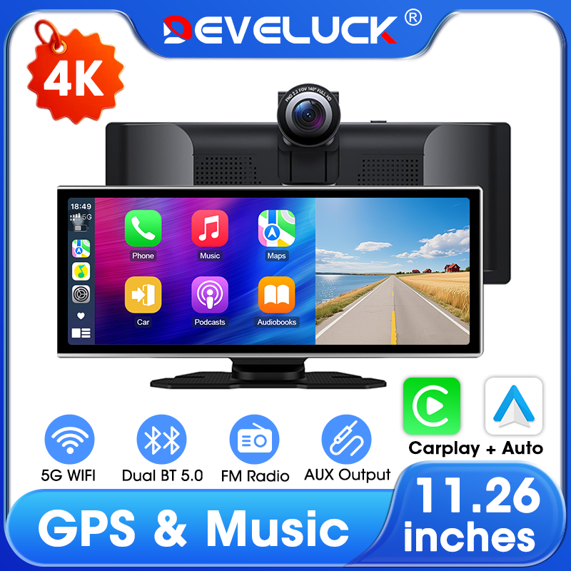 11.26 بوصة 4K داش كام لاسلكي C - مراجعة Car Dash Cam وسعره